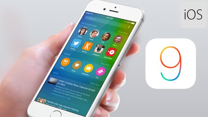 Nueve de diez dispositivos iOS ya funcionan bajo iOS 9