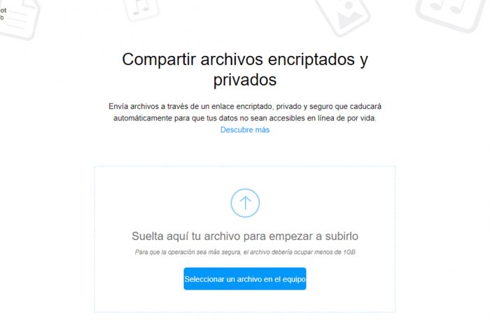 mozilla-send-pagina